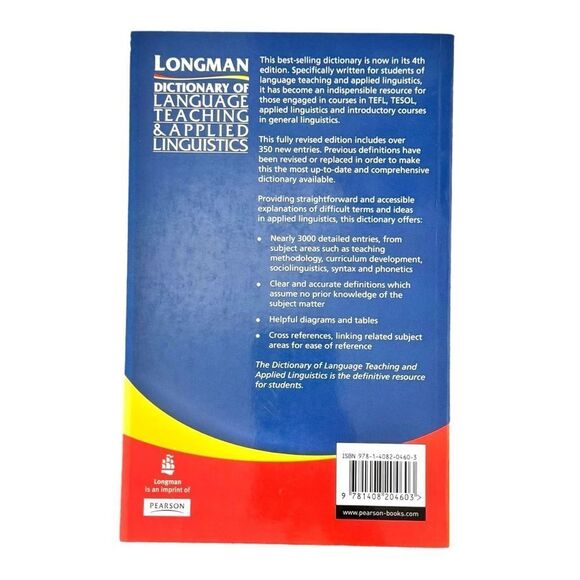 Longman Dictionary of Language and Applied Linguistics 4th Edition Textbook Book - Picture 3 of 4